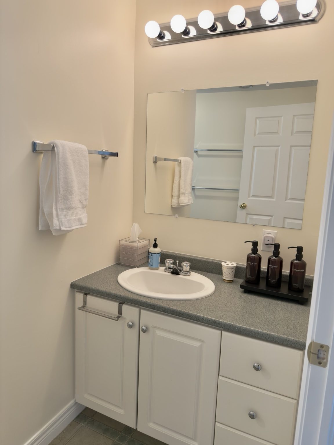 Bathroom vanity at Ledge & Tide