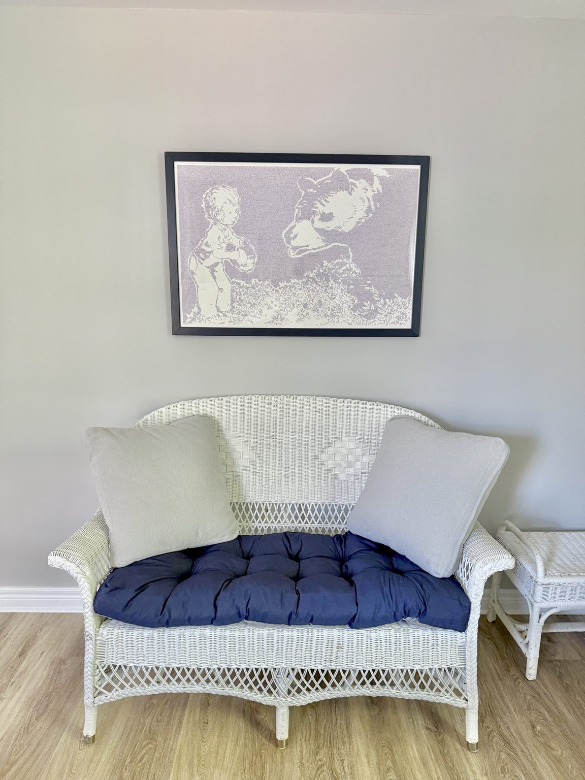 The McCloskey Room reading nook at Ledge & Tide