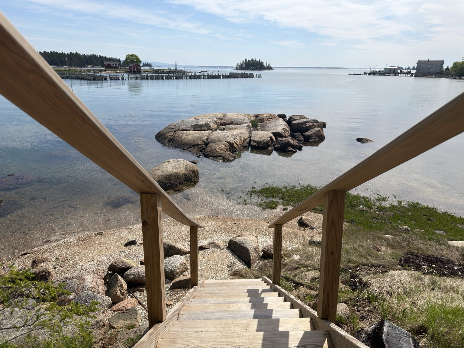 High tide water view at Ledge & Tide